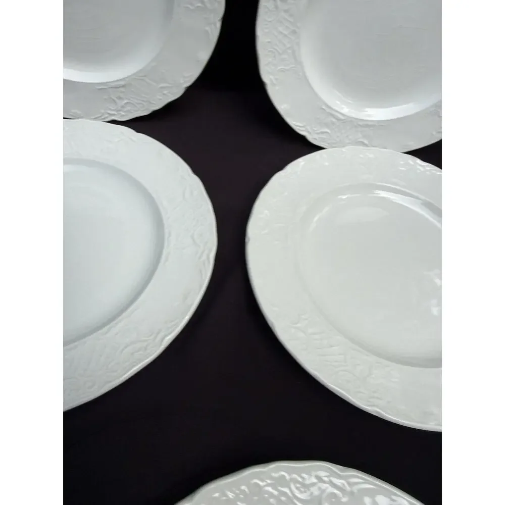 5 Johnson Brothers Richmond White Bread & Butter Salad Plates 8”